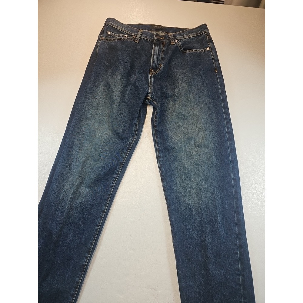 Banana Republic Mens Jeans Size 32x36(32x34.5) Straight Fit Selvedge